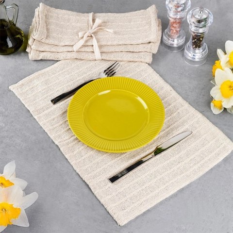Grupa Orion Sp. z o.o. Komplet Zestaw 4 Podkładek na Stół HOME STYLING COLLECTION Bawełna 30x45 cm