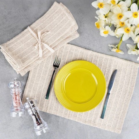 Grupa Orion Sp. z o.o. Komplet Zestaw 4 Podkładek na Stół HOME STYLING COLLECTION Bawełna 30x45 cm