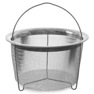 Grupa Orion Sp. z o.o. Koszyk do Smażenia Frytek Pączków Stalowy z Uchwytem Solidny ORION 21x13 cm