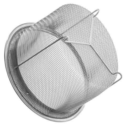 Grupa Orion Sp. z o.o. Koszyk do Smażenia Frytek Pączków Stalowy z Uchwytem Solidny ORION 21x13 cm