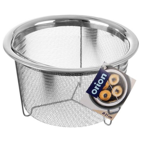 Grupa Orion Sp. z o.o. Koszyk do Smażenia Frytek Pączków Stalowy z Uchwytem Solidny ORION 21x13 cm