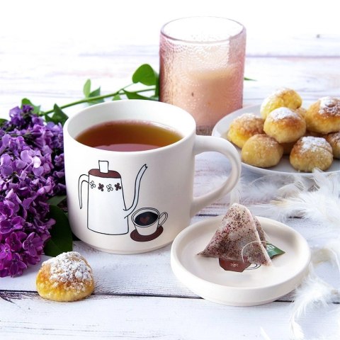 Grupa Orion Sp. z o.o. Kubek z pokrywką porcelanowy 420 ml
