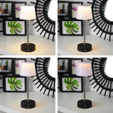 Grupa Orion Sp. z o.o. Lampa Lampka Stołowa Nocna LED Biała Bezprzewodowa AMBIANCE 11-29,5 cm