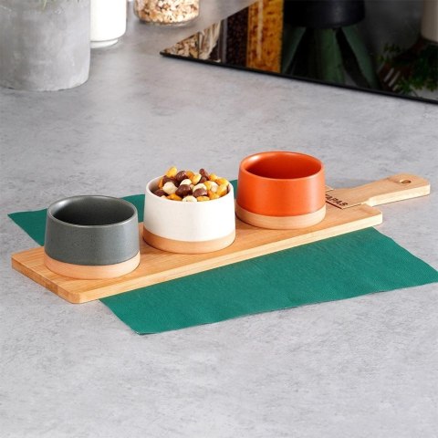 Grupa Orion Sp. z o.o. Miseczki na Przekąski Przystawki Ceramiczne EXCELLENT HOUSEWARE 48 cm 4 el.