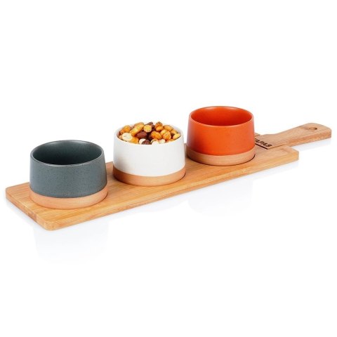 Grupa Orion Sp. z o.o. Miseczki na Przekąski Przystawki Ceramiczne EXCELLENT HOUSEWARE 48 cm 4 el.