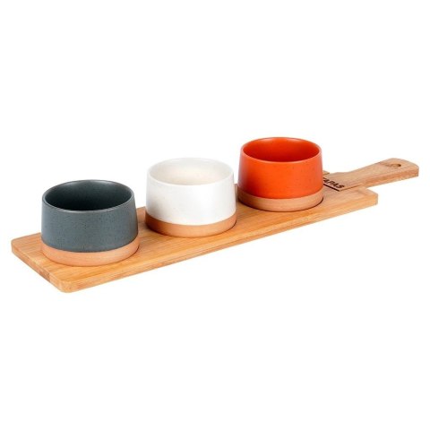 Grupa Orion Sp. z o.o. Miseczki na Przekąski Przystawki Ceramiczne EXCELLENT HOUSEWARE 48 cm 4 el.