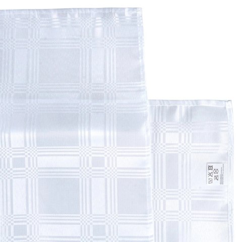 Grupa Orion Sp. z o.o. Nakrycie Stołu EXCELLENT HOUSEWARE 180x130 Cm Białe Łatwoczyszczące Stylowe