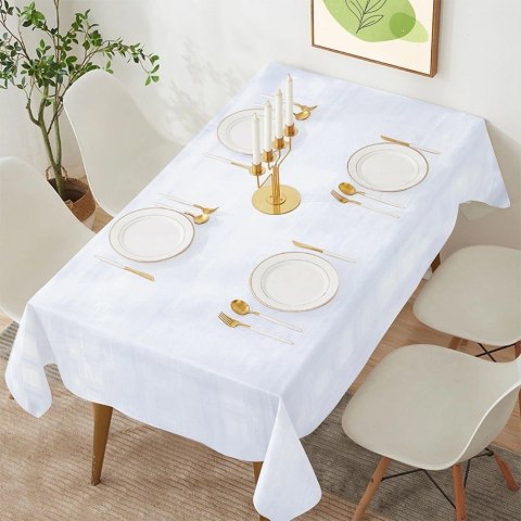 Grupa Orion Sp. z o.o. Nakrycie Stołu EXCELLENT HOUSEWARE 180x130 Cm Białe Łatwoczyszczące Stylowe