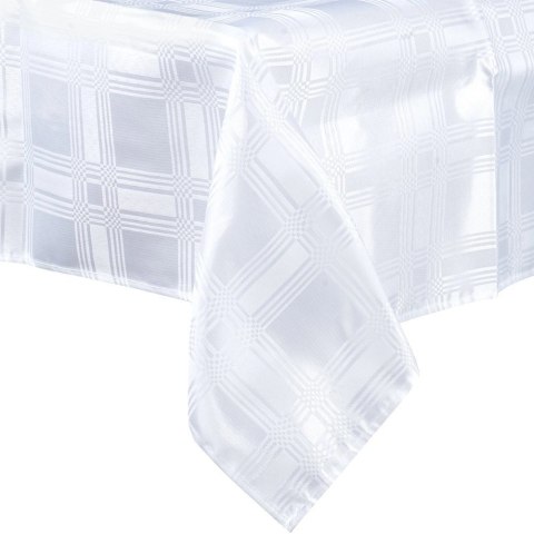 Grupa Orion Sp. z o.o. Nakrycie Stołu EXCELLENT HOUSEWARE 180x130 Cm Białe Łatwoczyszczące Stylowe