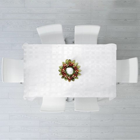 Grupa Orion Sp. z o.o. Obrus Plamoodporny Biały Klasyczny Trwały EXCELLENT HOUSEWARE 220x150 cm