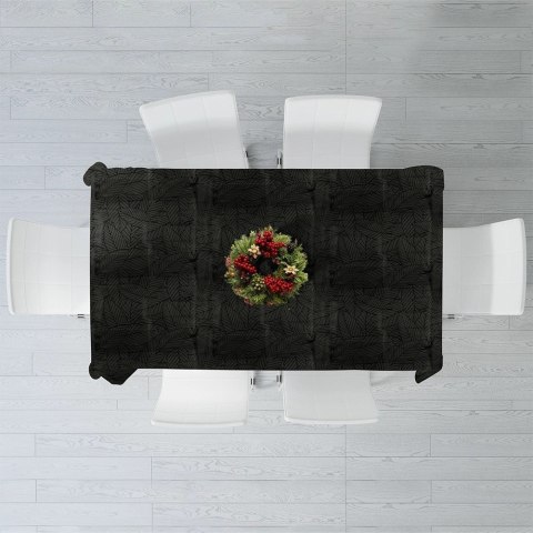 Grupa Orion Sp. z o.o. Obrus Plamoodporny Ciemnozielony Elegancki EXCELLENT HOUSEWARE 220 x 150 cm