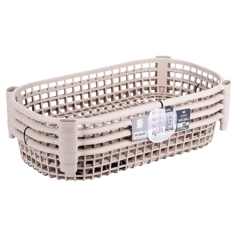 Grupa Orion Sp. z o.o. Organizer na Kółkach Beżowy EXCELLENT HOUSEWARE 4-Poziomowy 46x26x79 cm