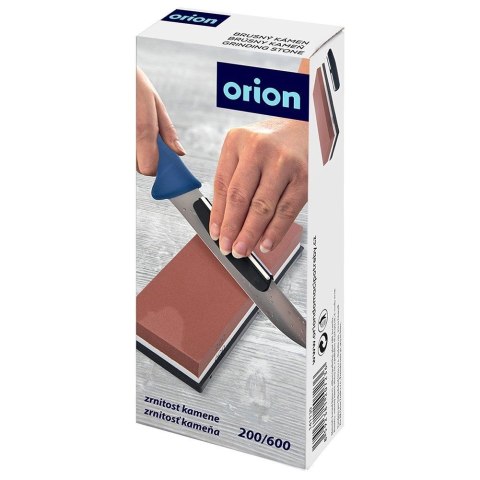 Grupa Orion Sp. z o.o. Ostrzałka do Noży Kamienna Dwustronna z Prowadnicą ORION 18,5 x 6 x 3 cm