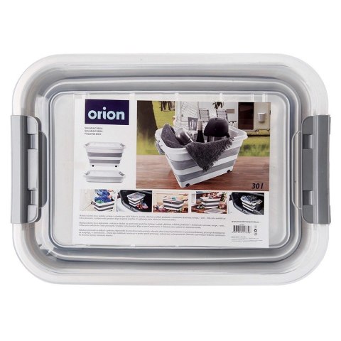Grupa Orion Sp. z o.o. Pojemnik do Przechowywania na Kółkach Składany Klips Pokrywka ORION 30 l