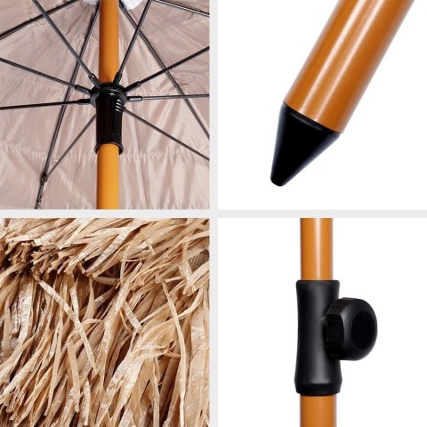 AM/63 Parasol plażowy ogrodowy hawajski 120 cm