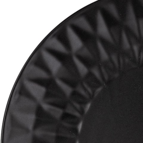 VLACHOS BROS S.A IMPORTS (NAVA),Valantis Vlachos Talerz Deserowy Ceramiczny Czarny NAVA SOHO 20 cm Tłoczony Zmywarka