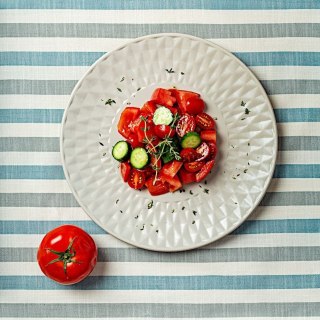 VLACHOS BROS S.A IMPORTS (NAVA),Valantis Vlachos Talerz Deserowy Ceramiczny Szary NAVA SOHO 20 cm Tłoczenia Zmywarka