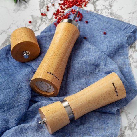 NAVA Bambusowy Młynek do Mielenia Pieprzu Soli NAVA 21 cm
