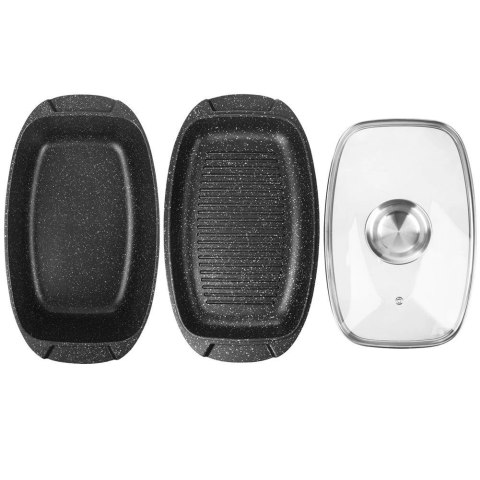 Orion Brytfanna granitowa z pokrywką 3w1 GRANDE 5 l, 39x22 cm