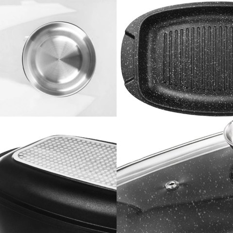 Orion Brytfanna granitowa z pokrywką 3w1 GRANDE 5 l, 39x22 cm