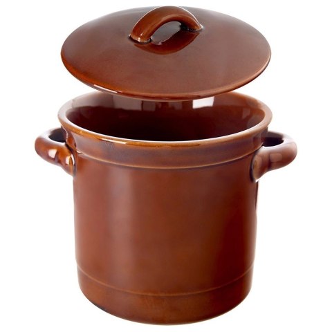 Grupa Orion Sp. z o.o. Pojemnik Garnek do Kiszenia Marynowania Ceramiczny z Pokrywką ORION 1 l