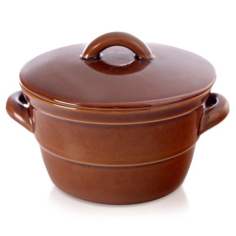 Grupa Orion Sp. z o.o. Pojemnik Garnek do Marynowania Kiszenia Ceramiczny z Pokrywką ORION 650 ml