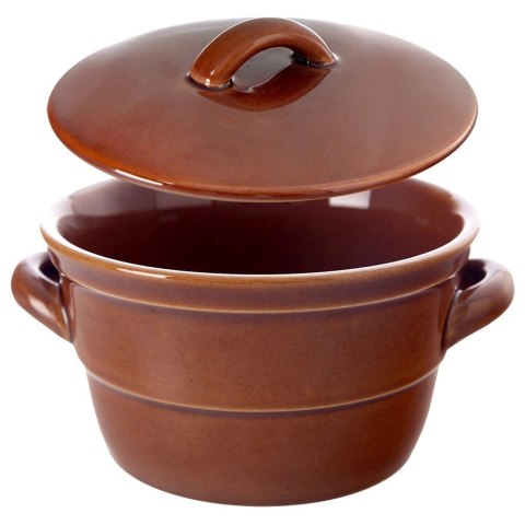 Grupa Orion Sp. z o.o. Pojemnik Garnek do Marynowania Kiszenia Ceramiczny z Pokrywką ORION 650 ml