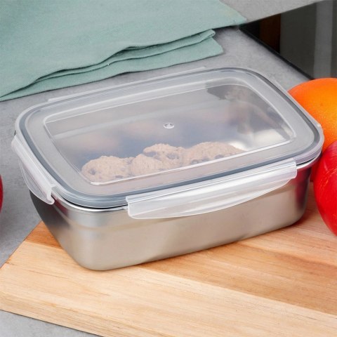 Grupa Orion Sp. z o.o. Pojemnik na Jedzenie Stalowy z Pokrywką Uszczelką EXCELLENT HOUSEWARE 500ml
