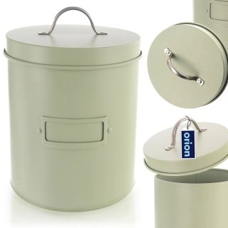 Grupa Orion Sp. z o.o. Puszka Pojemnik Kuchenny do Przechowywania Metalowy Zielony ORION 3,3 l