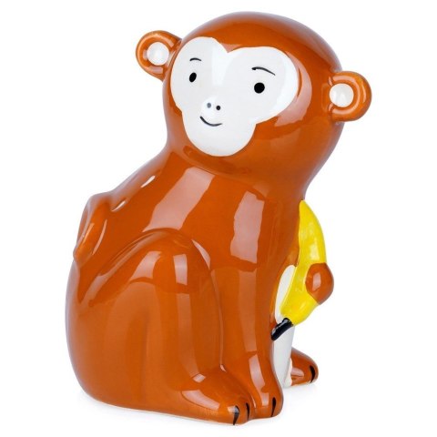 Grupa Orion Sp. z o.o. Skarbonka Ceramiczna Małpka na Prezent dla Dzieci Dorosłych VILDE 12x16,5cm