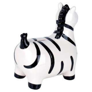 Grupa Orion Sp. z o.o. Skarbonka Ceramiczna Zebra na Prezent dla Dzieci Dorosłych VILDE 10,5x17 cm