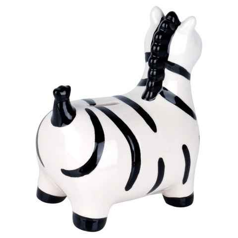 Grupa Orion Sp. z o.o. Skarbonka Ceramiczna Zebra na Prezent dla Dzieci Dorosłych VILDE 10,5x17 cm