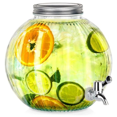 Grupa Orion Sp. z o.o. Słój Dozownik do Napojów z Kranikiem Szklany EXCELLENT HOUSEWARE 5,5 l