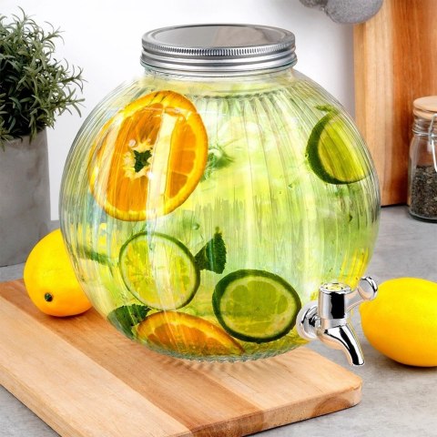 Grupa Orion Sp. z o.o. Słój Dozownik do Napojów z Kranikiem Szklany EXCELLENT HOUSEWARE 5,5 l