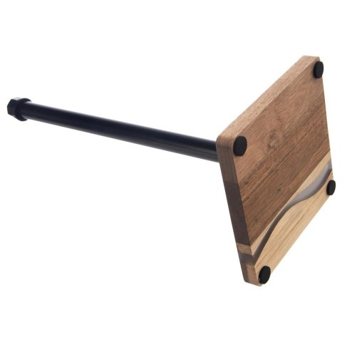 Grupa Orion Sp. z o.o. Stojak na Ręcznik Papierowy Metalowy Drewniany Loft Czarny ORION 35 cm