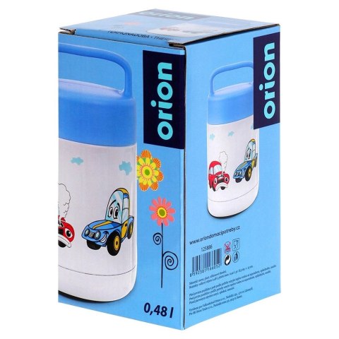 Grupa Orion Sp. z o.o. Termos Obiadowy Termiczny Stalowy Dziecięcy dla Dzieci Autka ORION 450ml