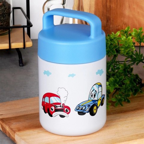 Grupa Orion Sp. z o.o. Termos Obiadowy Termiczny Stalowy Dziecięcy dla Dzieci Autka ORION 450ml