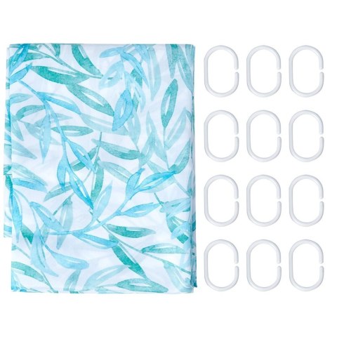 Grupa Orion Sp. z o.o. Wodoodporna Zasłona Prysznicowa Łazienkowa BATHROOM SOLUTIONS 180 x 200 cm
