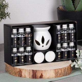 Grupa Orion Sp. z o.o. Zestaw 15 el. Kominek Zapachowy Ceramiczny VILDE Z Olejkami Do Aromaterapii