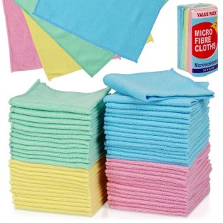 Grupa Orion Sp. z o.o. Zestaw 50 szt. Ścierki Ściereczki Kuchenne Mikrofibra Solidne ORION 30x30cm