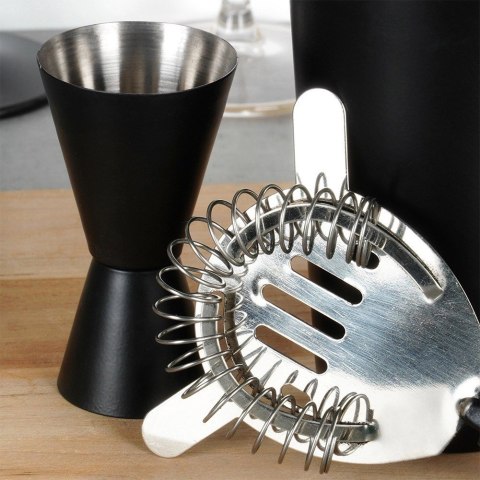 Grupa Orion Sp. z o.o. Zestaw Barowy z Shakerem Stalowy Czarny Solidny EXCELLENT HOUSEWARE 5 el.
