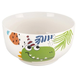 Grupa Orion Sp. z o.o. Zestaw Kubek Miseczka dla Dziecka Dziecięcy Porcelanowy Dinozaur ORION 2el.