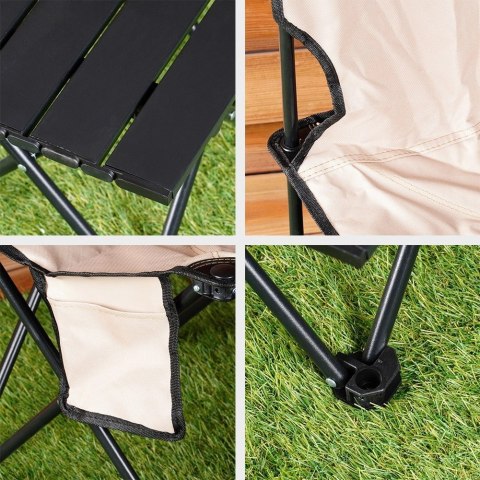 AM/63 Zestaw Krzesła Turystyczne ze Stolikiem Składane Przenośne REDCLIFFS 3 el.