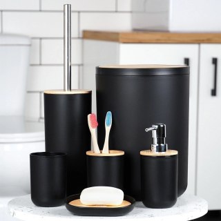 Vilde Akcesoria Łazienkowe Dozownik Mydelniczka Szczotka Kosz Kubki VILDE 6 el.