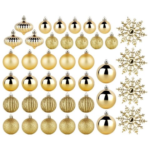 Vilde Bombki choinkowe nietłukące 4 / 5 / 6 / 10 cm 40 szt.