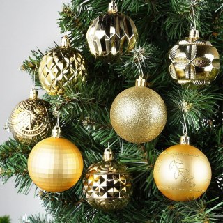 Vilde Bombki choinkowe nietłukące złote 6 cm 50 szt.