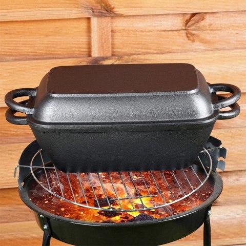 Vilde Brytfanna Żeliwna do Piekarnika Pieczenia z Pokrywką VILDE 2w1 3,5 L