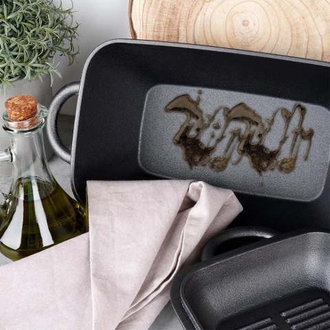 Vilde Brytfanna Żeliwna do Piekarnika Pieczenia z Pokrywką VILDE 2w1 3,5 L