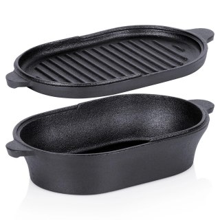 Vilde Brytfanna żeliwna z pokrywką 2w1 CAST LINE 28x16 cm, 1,2 l