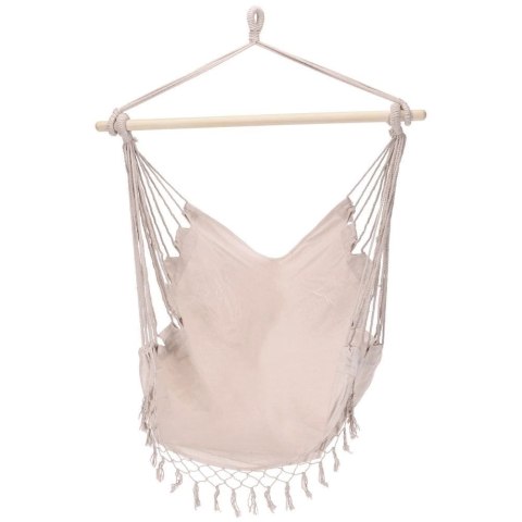 Ambiance Hamak Brazylijski Podwieszany Fotel Grafitowy z Poduszką ProGarden 95 cm